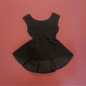 Hi-low peplum top